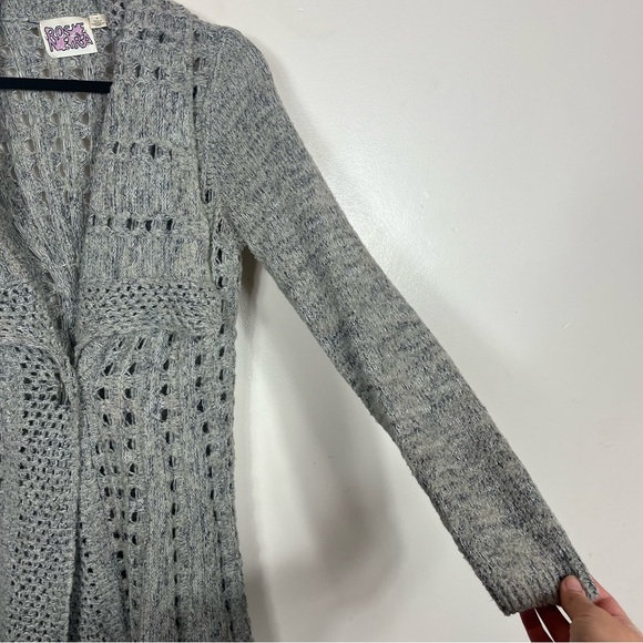 Rosne Netra Knit Cardigan Sweater Small Neutral Minimalist Casual Preppy Coastal - Picture 6 of 10